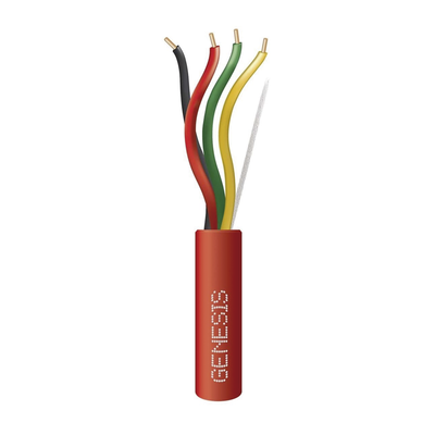 Carrete de cable 4 x 18 AWG FPLR para Incendio / 305 mts / Resistente a la Luz Solar / Sin Blindaje / Para Aplicaciones de Incendio