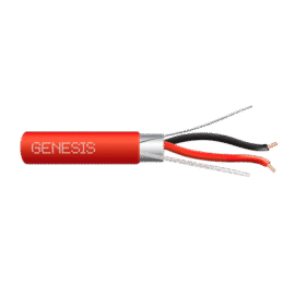 Carrete de Cable 2 x 14 AWG FPLR para Incendio y Voceo / 305 mts / Resistente a la Luz Solar / Con Blindaje / Uso Interior