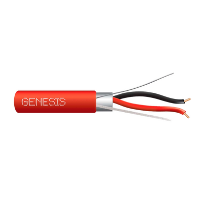 Carrete de Cable 2 x 14 AWG FPLR para Incendio y Voceo / 305 mts / Resistente a la Luz Solar / Con Blindaje / Uso Interior