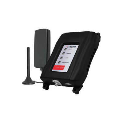 Kit amplificador de señal celular para vehículo, soporta 4G LTE, 3G, 2G y mejora la llamada telefónica, multiusuario. Amplifica las bandas de frecuencia de 850MHz, 1900MHz, 1700/2100MHz y 700MHz, con una ganancia máxima de 50dB