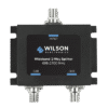 Divisor de potencia de 2 vías para la distribución de señal a dos antenas de servicio | 3 dB de pérdida por puerto | Conectores F hembra