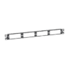 Patch Panel de Fibra Óptica, Para 4 Placas Acopladras FAP o FMP, Color Negro, 1UR