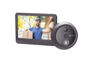 Videoportero Con Mirilla y Pantalla Wi-Fi de Batería Recargable / Para Instalarse en Puerta / Cámara 1080P / Sensor Infrarojo / Detección de Movimiento / Audio de Dos Vías / Uso en Interior