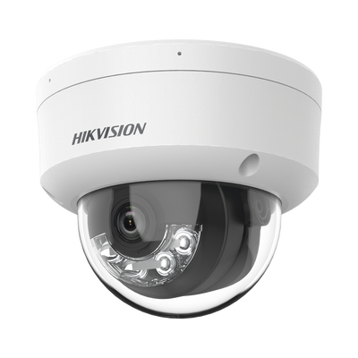 Domo IP 4 Megapixel /Lente 2.8 mm/ /Acusense/ Dual Light/ Micrófono Integrado / 30 mts IR EXIR / Exterior IP66 / H.265 / PoE / ONVIF