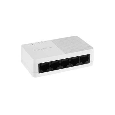 Switch No Administrable de 5 Puertos para Escritorio / Fast Ethernet 10 / 100 Mbps / Diseño Compacto y Estetico
