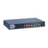 Switch 16 Puertos PoE 802.3AF/AT / Modo Extendido 300 mts / 1 Puerto UPLlink / 1 Ppuerto SFP / 130 Watts Total