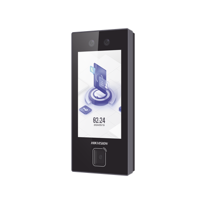 Terminal Facial Min Moe WiFi / Stand Alone / Lector de QRs Físico de Alta Velocidad / 3000 Rostros / Pantalla 4.3" / Administrable en la Nube con HikConnect Teams / Exterior IP65