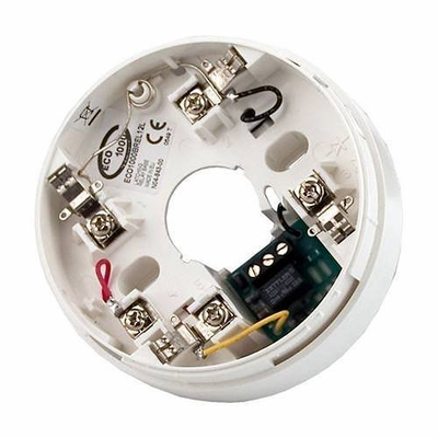 Base con Relé Autoenclavable (Latching) para Detectores Convencionales ECO1000 / 12 VCD / 1A Relevador / Cubierta en ABS