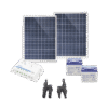 Kit Solar de 12 Vcd para alimentar equipos con consumo de 25W /NO INCLUYE CONECTORES MC4