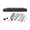 Kit de TRANSCEPTOR ACTIVO DE 16 Canales / VIDEO+PODER en un solo Cable UTP / 150m en 4K, 200m en 5 MP/ Envía 36 Vcc y recibe 12 Vcc / TODO INCLUIDO PARA RACK / Compatible con cámaras HD-TVI/CVI/AHD/CVBS / Instalación Limpia