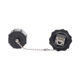 Acoplador Industrial RJ45-RJ45 Categoría 6 Blindado IP67 (Waterproof)