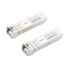 Transceptores Bidireccionales SFP+ (Mini-Gbic) / Monomodo / 10 Gbps de velocidad / Conector LC / Hasta 20 km de Distancia / 2 Piezas