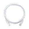Cable de Parcheo Slim UTP Cat6 - 3 m Blanco Diámetro Reducido (28 AWG)