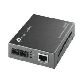 Convertidor Multimedia Mono-modo, 1 puerto RJ45 1000 Mbps, conector de fibra SC, hasta 15 Km