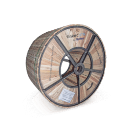 Carrete de 4 km de Fibra Óptica Aérea (ADSS) G.652D Armada Anti roedor, Dieléctrica, Monomodo 6 Hilos, Span 200