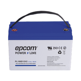 Batería 12 Vcc / 100 Ah / UL / Tecnología AGM-VRLA / CICLO PROFUNDO / Para uso en aplicaciones fotovoltaicas y de emergencia / Terminales T4