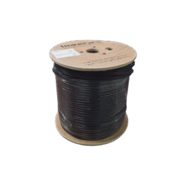 Bobina de cable de 450 m ( 1,476 ft ) compuesto por 2 pares de cable UTP 5e , blindado + 1 par calibre 16 LDPE. Uso en Intemperie