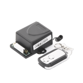 Receptor con 2 Relevadores y Control Remoto hasta 50 metros / Compatible con Barreras vehiculares, Operadores Abatibles, Operadores Corredizos, Electroimán, Cerradura Eléctrica, Cerradura de Perno, Contrachapa Eléctrica, Sirenas, etc.