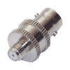 Adaptador en Línea de Conector BNC Hembra a SMA Hembra Corto / Celulares Motorola, Níquel/ Oro/ Teflón.