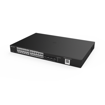 RG-NBS3100-24GT4SFP-P, Switch PoE Gestionable en la Nube de Capa 2 Gigabit de 28 Puertos, 24 Puertos Gigabit PoE+, 4 SFP, 370W