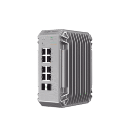 Switch de Verdadero Grado Industrial Especialmente Diseñado para Entornos Duros, Cuenta con 10 Puertos Gigabit, 8 de ellos Puertos PoE+ y 2 Puertos de Enlace Ascendente SFP