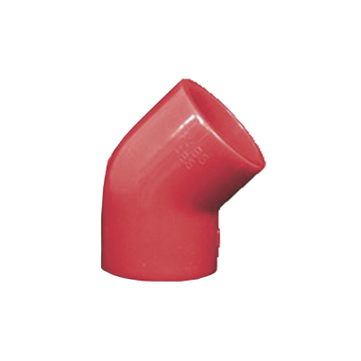 Codo de 45 Grados para uso en Tubería de Detección de Humo pora Aspiración, Paquete 10 piezas