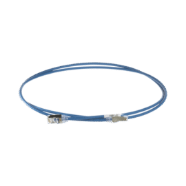Patch Cord Cat6A, Diametro Reducido 28 AWG, Blindado S/FTP, CM/LS0H, 1.5m, Color Azul