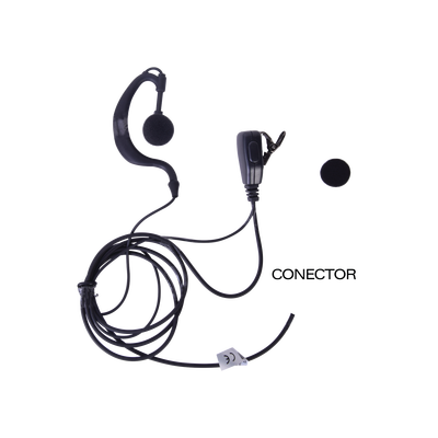 Micrófono - audífono de solapa ajustable al oído para KENWOOD TK3230/ 3000/ 3402/ 3312/ 3360/ 3170, NX240/ 340/ 220/ 320/ 420