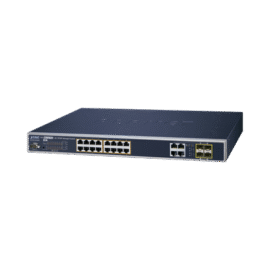 Switch Administrable 16 puertos 10/100/1000Mbps 802.3at PoE + 4 puertos GigabitTP/SFP Combo