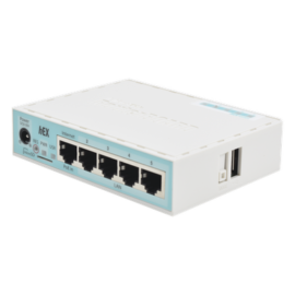 (hEX) RouterBoard, 5 Puertos Gigabit Ethernet, 1 Puerto USB y versión 3