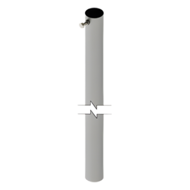 Mástil de 3 metros, 1-1/4" Diam. (Requiere accesorios de Instalación).