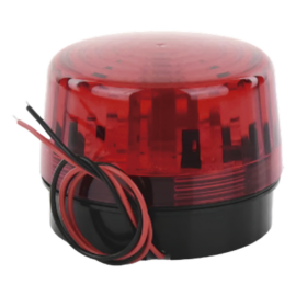 Estrobo con 35 leds de alta luminosidad con la opción de respaldo con batería 9v