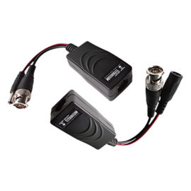 Kit de transceptores activos TURBO HD. Convierte 36/24 Vcd a 12 Vcd regulados, a través de cable UTP Cat5e / 6. Transmision de 200 m en 3K