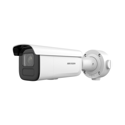 Bala IP 4 Megapixel / Lente Mot. 2.7 a 13.5 mm / 60 mts IR EXIR / Exterior IP67 / IK10 / WDR 120 dB / PoE + / AcuSense / Videoanaliticos Integrados / MicroSD