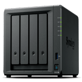 Servidor NAS de 4 Bahías (Expandible a 9 Bahías) / Hasta 162 TB / Servicio Nube Gratis (P2P) / Administración Remota y Respaldo Programado