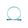 Jumper de Fibra Optica Multimodo 50/125 OM4, LC-LC Duplex, LSZH, Color Aqua, 1 Metro
