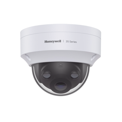 Domo IP 3 Megapíxeles / Lente 2.8mm / H.265 / 40 mts IR / Exterior IP67 / Antivandálica IK10 / Serie 35 / Cumple con NDAA / Honeywell Security