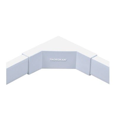 Esquinero interior color blanco de PVC auto extinguible, para canaleta TMK1720 (5220-02001)