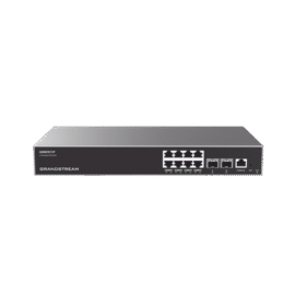 Switch Capa 3 Gigabit PoE+ Administrable / 8 puertos 10/100/1000 Mbps + 2 Puertos SFP+ 10G Uplink / Hasta 360W / Compatible con GWN Cloud.