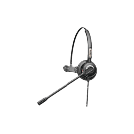 Diadema monoaural con tecnología antishock para teléfonos IP FANVIL y Polycom con micrófono de cancelación de ruido, larga durabilidad
