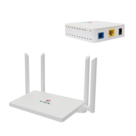 Router Mesh Inalámbrico Wi-Fi 6 hasta 3000 Mbps, 3 Puertos LAN Gigabit + 1 WAN Gigabit + Easy Mesh+ ONU Bridge Dual GPON/EPON
