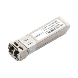Transceptor SFP+ (Mini-Gbic) / Multimodo / 10 Gbps de velocidad / Conectores LC Dúplex / Hasta 550 m de Distancia