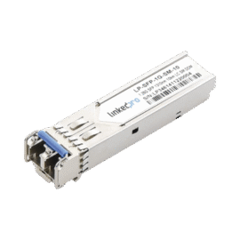 Transceptor SFP (Mini-Gbic) / Monomodo / 1.25 Gbps de velocidad / Conectores LC Dúplex / Hasta 10 km de Distancia