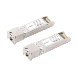 Transceptores Bidireccionales SFP+ (Mini-Gbic) / Monomodo / 10 Gbps de velocidad / Conector LC / Hasta 80 km de Distancia / 2 Piezas