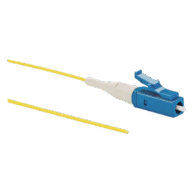 Pigtail de Fibra Óptica LC Simplex, Monomodo OS2 9/125, 900um, Color Amarillo, 1 Metro