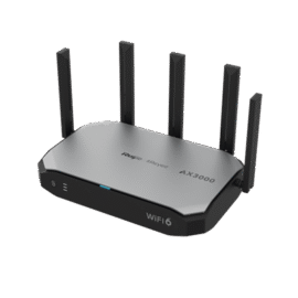 Router inalámbrico Wi-Fi 6 empresarial todo en uno, 2976 Mbps, hasta 180 usuarios, 5 puertos GE, 5 antenas externas (de 5 dBi), Incorpora Reyee Mesh