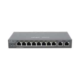 Gateway PoE para 200 usuarios, 10 puertos, 600Mbps, hasta 2 servicios WAN, portal cautivo, bloqueo de aplicaciones, tuneles virtuales
