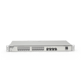 Switch Administrable con 24 Puertos Gigabit + 4 SFP+ para Fibra 10Gb, Gestión Gratuita desde la Nube