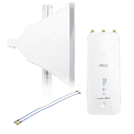 Kit de Radio Estación Base airMAX AC GEN2 + Antena Asimétrica de 90 °, 16 dBi, tipo cuerno, 4.9-6.5 GHz, incluye Jumper