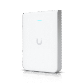 Access Point UniFi U6 In Wall/Montaje p/pared, WIFI 6 2.4 Y 5 Ghz, hasta 5.3 Gbps, 1 pto PoE In, 4 ptos secundarios (1 PoE Out)